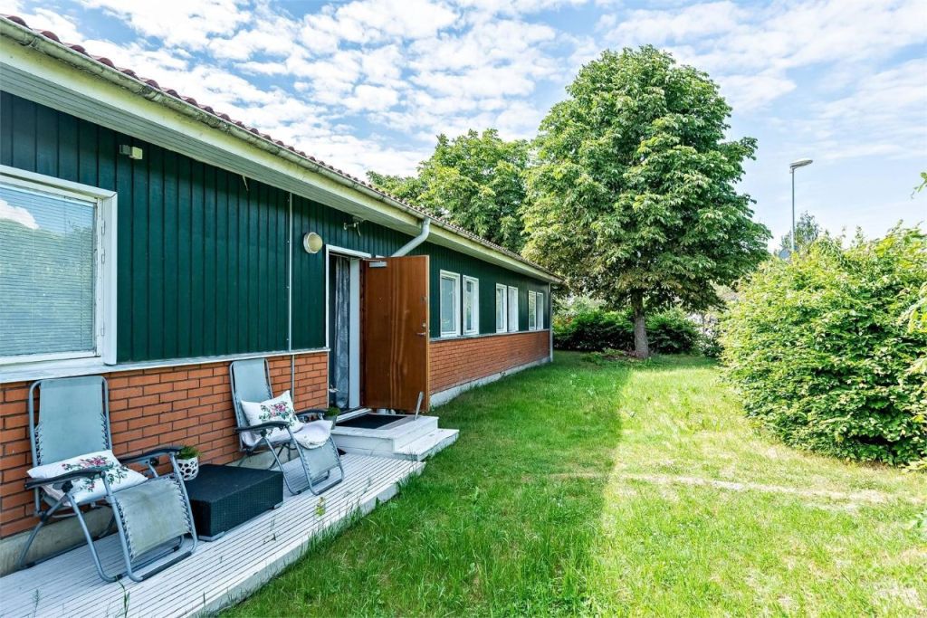 Innergård vid vandrarhemmet